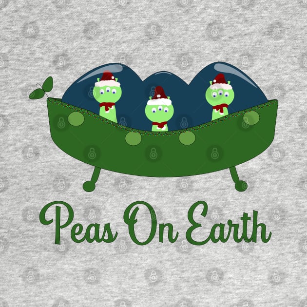 Peas on Earth Alien Holiday Design by Punderstandable